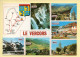 38. LE VERCORS - Multivues – Blason – Carte Géographique (voir Scan Recto/verso) - Vercors