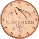 Slovaquie, 5 Euro Cent, 2012, Kremnica, BU, FDC, Cuivre Plaqué Acier, KM:97 - Slovaquie