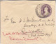 INDIA. 1941/Villa, PS Envelope/redirected-Mail. - 1936-47 King George VI