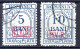 DEUTSCHE POST IN RUMÄNIEN-PORTOMARKEN, Michel No.: P6-7 USED, Cat. Value: 240€ - Bezetting 1914-18