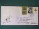 Luxembourg 1988 Registered Cover To England - Grand Duke NATO OTAN Flowers - Lettres & Documents