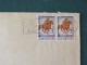 Luxembourg 1985 Cover Luxembourg - Communication Year Horse Postcode - Music Slogan - Briefe U. Dokumente