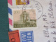 Yugoslavia 1986 Express Cover To England - Monument - Exhibition Center - Briefe U. Dokumente