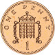 Grande-Bretagne, Elizabeth II, Penny, 1995, Londres, Série BU, Cuivre Plaqué - 1 Penny & 1 New Penny