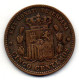 SPAIN, 5 Centimos, Bronze, Year 1879, KM # 674 - Otros & Sin Clasificación