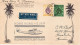 China Hong Kong To Guam 1937 Cacheted, Clipper F.A.M.14  FFC / Erstflugbrief III - Covers & Documents