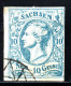 Timbre Royaume De SAXE - Année 1855 - YT N° 12 Oblitéré - Côte : 300€ - Sachsen