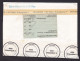 United Nations Vienna: Registered Cover To Germany, 6 Stamps, Food, Label Opened Customs Control, Taxed (tape) - Covers & Documents