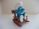 Figurine Schtroumpf / Smurf In Schommelstoel - Schtroumpfs