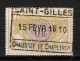 Chemins De Fer TR 39, Obliteration Centrale, SAINT GILLES CHAUSSEE DE CHARLEROY - Used