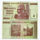 Zimbabwe 200 Million UNC P81 2008 AA 100 Banknotes 1 Bundle 100 Trillion Series - Zimbabwe