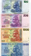 ZIMBABWE SCARCE 2008 GERMAN PRINTED With SECURITY STRIP NOTES $1 , $5 , $10 ,$20,$100,$500,$1000,$1 MILLION - 8 NOTE SET - Simbabwe