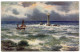 PLYMOUTH - The Eddystone Lighthouse - H.B. Wimbush - Tuck Oilette 7950 - Oilfacsim Finish - Plymouth