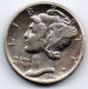 ETATS UNIS. ONE DIME 1944 S SAN FRANCISCO. MERCURY. ARGENT - 1916-1945: Mercury (kwik)