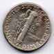 ETATS UNIS. ONE DIME 1944 S SAN FRANCISCO. MERCURY. ARGENT - 1916-1945: Mercury