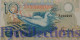 SEYCHELLES 10 RUPEES 1979 PICK 23a LOW & GOOD SERIAL NUMBER "A000600" - Seychellen