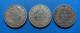 Lot De 3 Monnaies De 5 Francs Louis Philippe En Argent 1843W, 1844W Et 1845W - 5 Francs