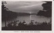 Sunset Moon River, Bala Muskoka Ontario Canada  Real Photo B&W CKC 1910-1962canoes, Reflection Of The Moon  2scan - Muskoka