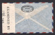 1943  Air Letter To Canada Canadian Censor Tape - Chile