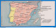 Linares Jaén Lubrificantes Dobón Map Card With Distances Cáceres Badajoz Murcia Teruel Santander Burgos Cuenca, Etc - Jaén