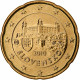 Slovaquie, 20 Euro Cent, 2010, Kremnica, BU, FDC, Or Nordique, KM:99 - Slovacchia