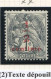 Réf 83 > FRANCE  TYPE BLANC < N° 157 * * Variété Texte Dépouillé < Neuf Luxe -- MNH * * - 1900-29 Blanc