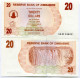 Zimbabwe 2006 P40 20 Dollar Bearer Check Unc X 10 Consecutive Note Lot - AA - Zimbabwe