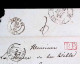 Lettre, Préphilatélie, Précurseurs XIX E Siècle, 1844, Cognac 16, Charente Inférieure à Aulnay 16, 4 Scans, P.P Rouge - 1801-1848: Vorläufer XIX