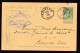 DDFF 608 -  Entier Pellens T2R NISMES 1913 Vers BOIS DU LUC Via HOUDENG - Cachet Privé Blondeau-Fonder, Négociant - Postkarten 1909-1934