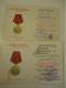 Delcampe - CURIOSITY RUSSIA WW II SET OF MEDALS TO ONE MAN FOR BOTH MILITARY AND LABOUR MERITS , 19-4 - Russia