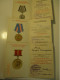 Delcampe - CURIOSITY RUSSIA WW II SET OF MEDALS TO ONE MAN FOR BOTH MILITARY AND LABOUR MERITS , 19-4 - Russie