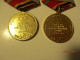 Delcampe - CURIOSITY RUSSIA WW II SET OF MEDALS TO ONE MAN FOR BOTH MILITARY AND LABOUR MERITS , 19-4 - Russia