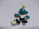 Figurine Schtroumpf / Smurf Met Voetbal - Schtroumpfs (Los Pitufos)