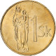 Slovaquie, 1 Koruna, 2007, Kremnica, Copper Plated Bronze, SPL+, KM:12 - Slowakei