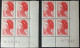 2187** X2 Coins Datés Liberté - 1980-1989