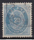 IS002C – ISLANDE – ICELAND – 1882-98 – NUMERAL VALUE IN AUR - PERF. 14x13,5 - SC # 17 USED 50 € - Gebruikt