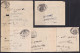 F-EX48588 INDIA REVENUE BIKANER FEUDATARY TICKET STAMPS LOT OF 9.  - Autres & Non Classés