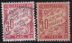 France  .  Y&T   .     Taxe  33/34   (2 Scans)   .   *   (33: O ,  34  Point Clair)    .    Neuf Avec Gomme - 1859-1959 Mint/hinged