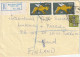 1980 Registered Cover Drumcondra Road, Dublin To Finland Using Gerl Definitives - Correct 56p Rate - Cartas & Documentos
