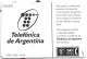 Phonecard - Argentina, Bariloche, Telefónica, N°1070 - Argentinië