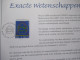 2890 'Exacte Wetenschappen' - Luxe Kunstblad Genummerd - Documents Commémoratifs