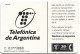 Phonecard - Argentina, New Logo 3, Telefónica, N°1095 - Argentinië