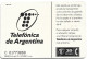 Phonecard - Argentina, New Logo 3, Telefónica, N°1095 - Argentine