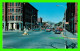 ST JOHNBURY, VT - RAILROAD AVENUE -  ANIMATED WITH OLD CARS - PUB. BY FORWARD COLOR PROD. - - Andere & Zonder Classificatie