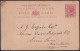 F-EX48606 GOLD COAST 1895 1c POSTAL STATIONERY USED TO SIERRA LEONE.  - Côte D'Or (...-1957)