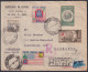 F-EX48639 BRAZIL BRASIL 1956 REGISTERED AIR MAIL RIO BLANCO COVER TO GERMANY.  - Covers & Documents