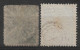 1858-1867 SWEDEN Set Of 2 Used Stamps (Michel # 7a,9a) CV €30.00 - Used Stamps