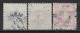 1892 SWEDEN Set Of 3 Used Stamps (Michel # 51,53) CV €1.50 - Used Stamps