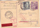 POLAND/at Gen.Government. 1944/Warschau, Multi Censored PS Card/conspiracy Address In Meilen/Switzerland. - Gouvernement Général