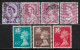 1958-1982 WALES Set Of 7 Used Stamps (Scott # 1,3,WMMH7,WMMH21,WMMH47) - Gales